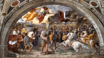 レオ大王とアッティラ・ルネサンスの巨匠ラファエロの出会い Oil Paintings
